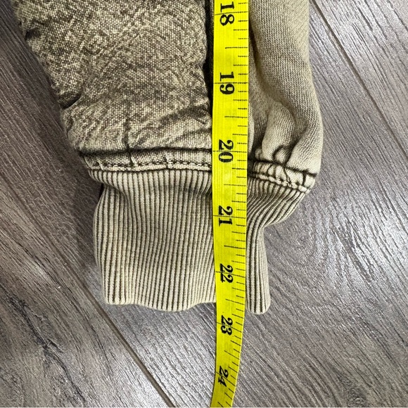 [S] Daily Practice Anthropologie Women's Tan Green Utility Bomber Crop Jacket - Picture 10 of 10